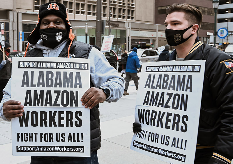 Solidarity with Amazon Workers! Historic Union Battle at Alabama ...